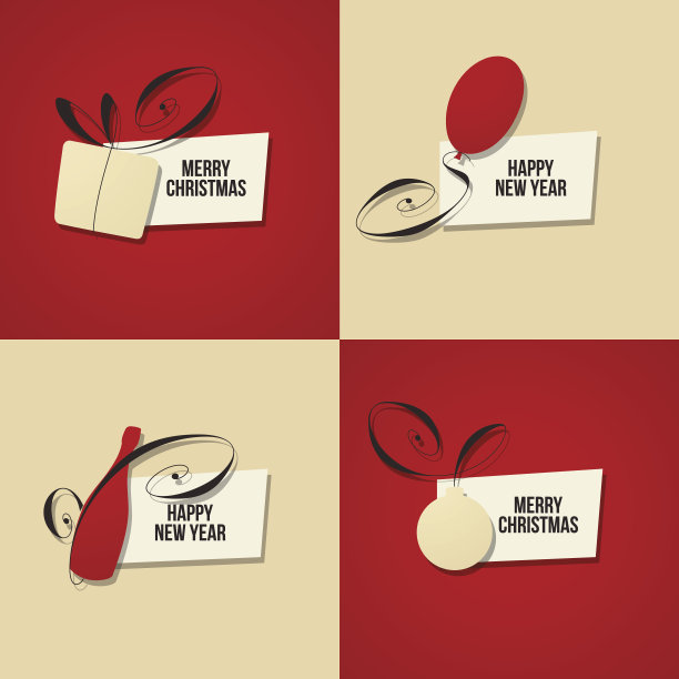 圣诞卡和新年贺卡图片下载