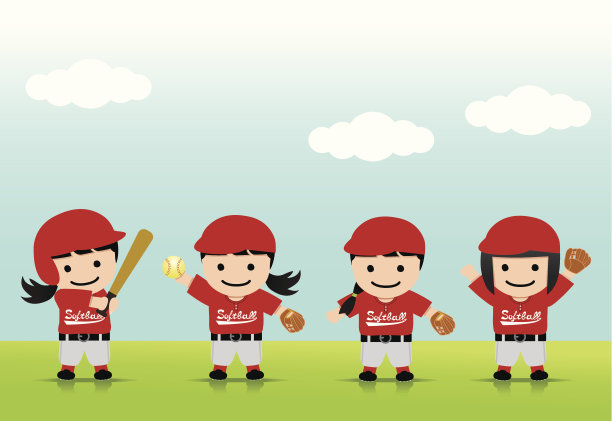 垒球亚洲女孩图片下载