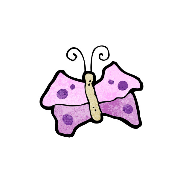 有趣的卡通蝴蝶图片下载