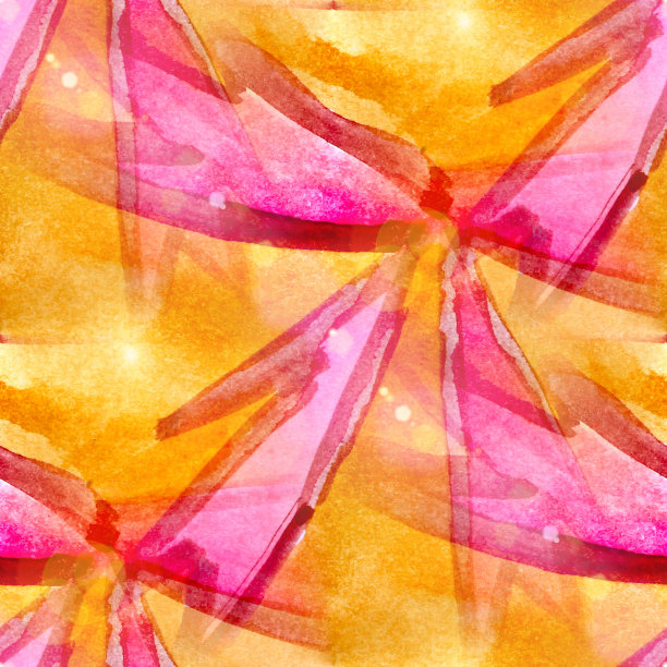 太阳眩光抽象棕色，红色无缝绘制水彩背景图片下载