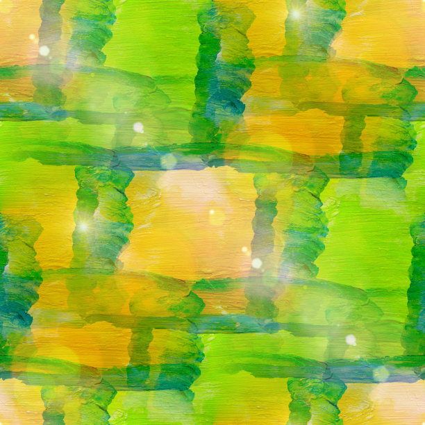 阳光刺眼的垃圾纹理，水彩绿黄无缝背图片下载