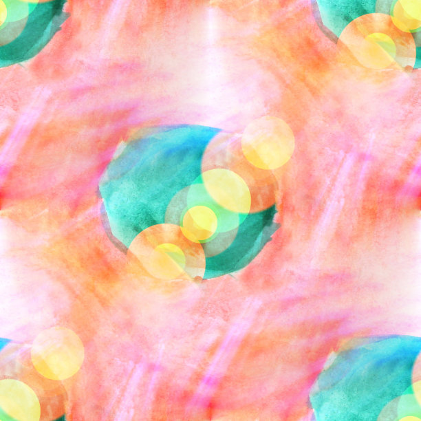 太阳眩光水彩绿色，红色，黄色为您的设计图片下载