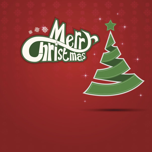 圣诞贺卡矢量插图图片下载