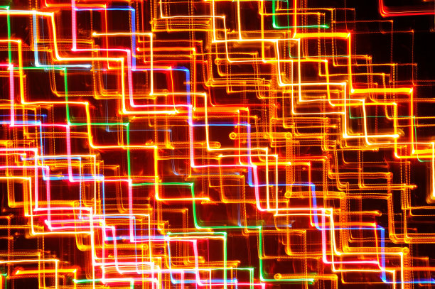 摘要明亮的发光线作为背景图片下载