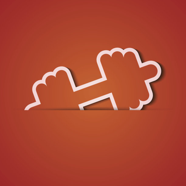 向量的背景。橙色图标贴花。Eps10图片下载