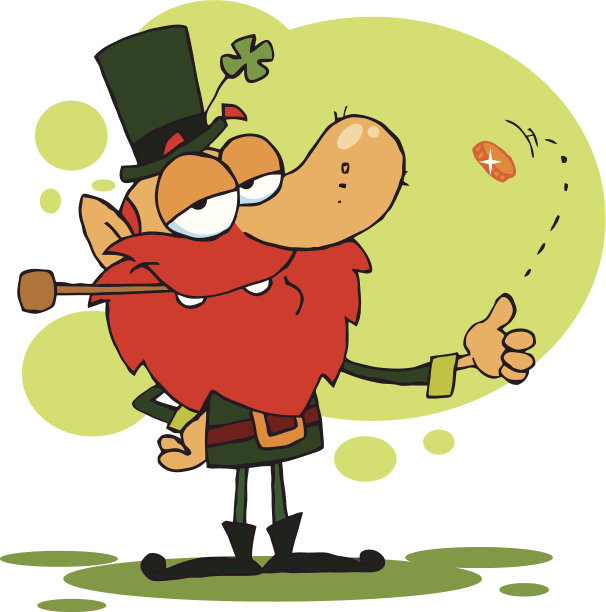 小妖精抛硬币的背景图片下载