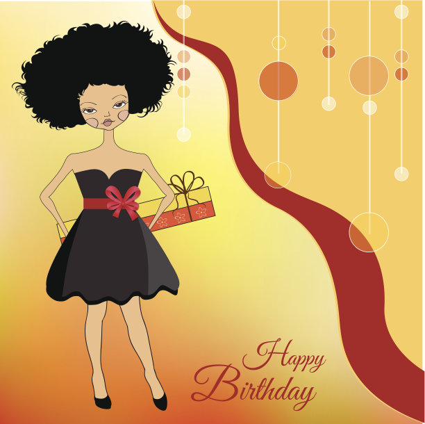 拿着礼盒的漂亮年轻女人图片下载