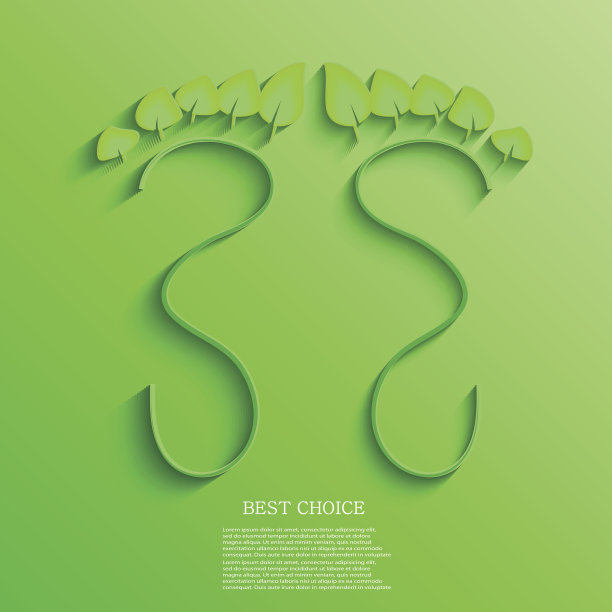 向量生态足迹背景。Eps10图片下载