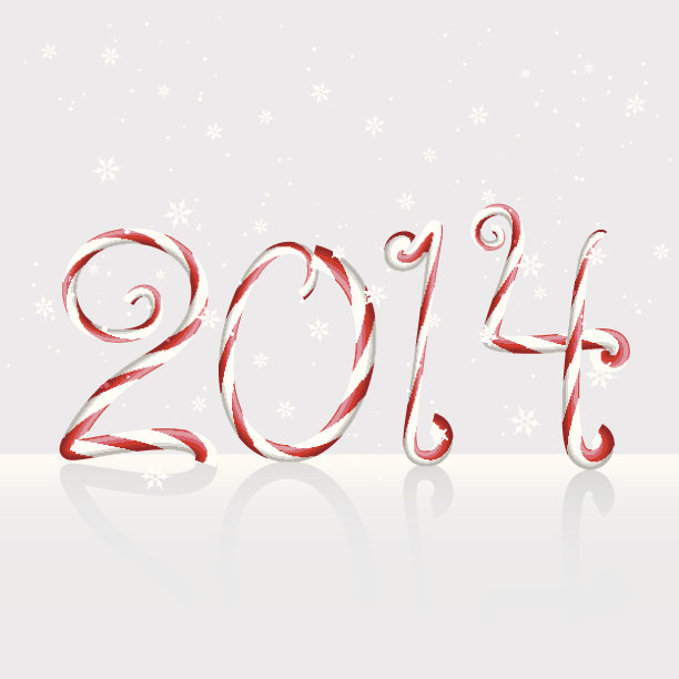 七彩快乐新年图片下载