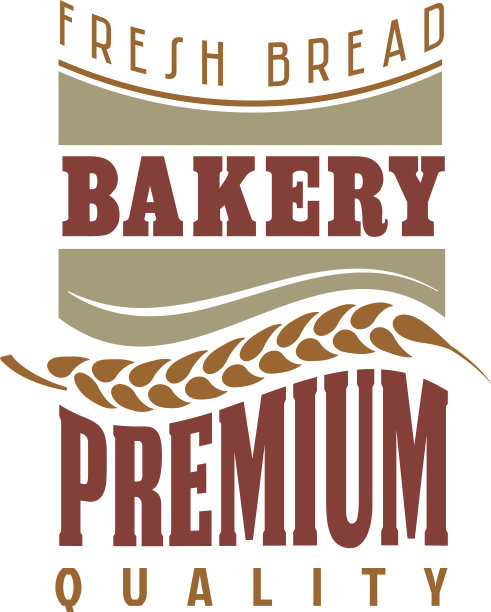 面包店复古的标签图片下载