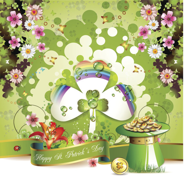 圣帕特里克节贺卡图片下载
