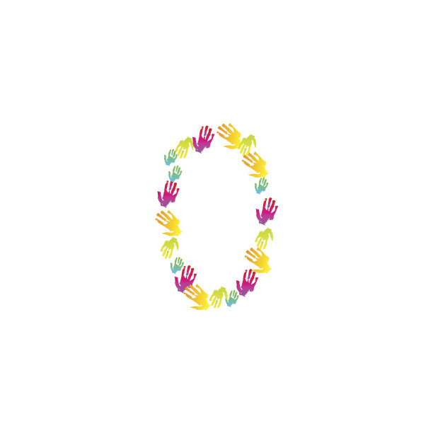 矢量数的手孤立在白色。每股收益10图片下载