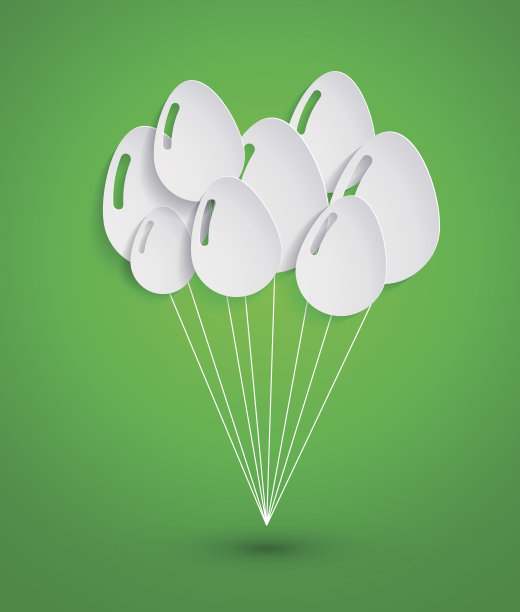 矢量复活节彩蛋背景。Eps10图片下载