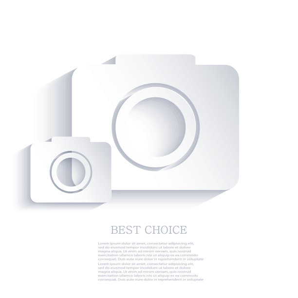 矢量相机图标背景。Eps10图片下载