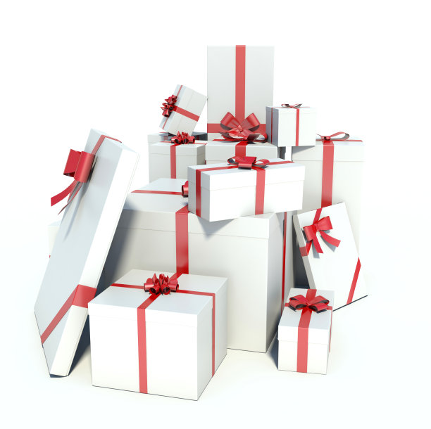 白色背景礼物图片下载