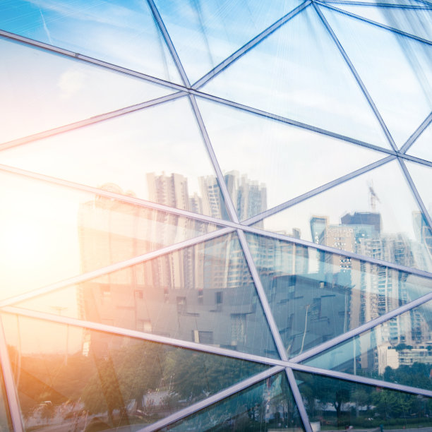 现代城市城市未来建筑的反映素材图片