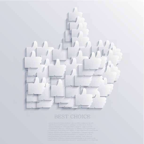 矢量拇指图标的背景。Eps10图片下载