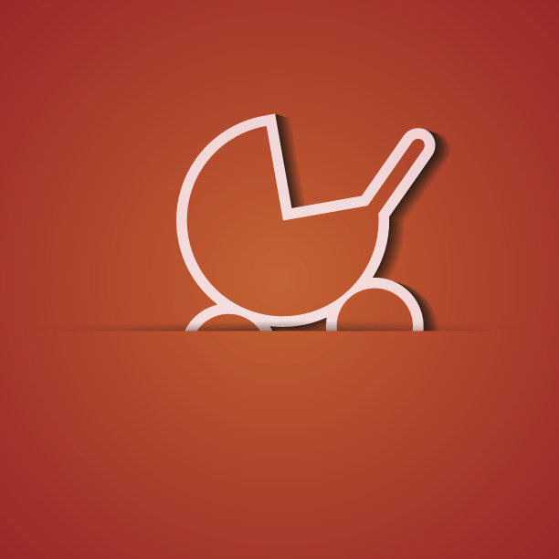 向量的背景。橙色图标贴花。Eps10图片下载