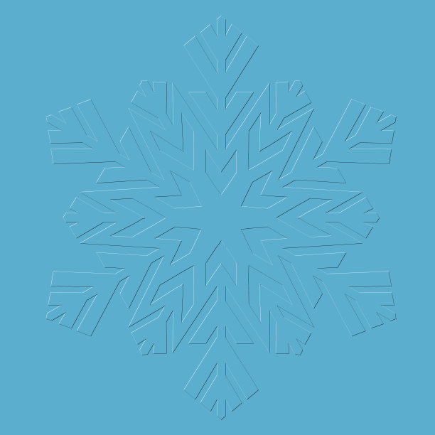 雪花。矢量插图。图片下载