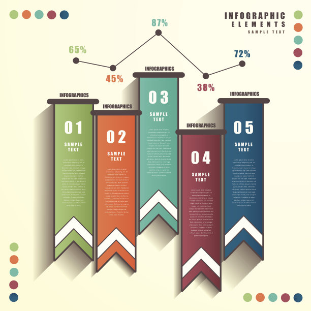 抽象的横幅信息图图片下载