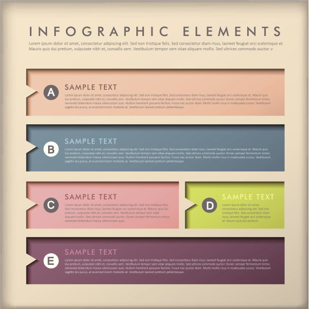 抽象的横幅信息图图片下载