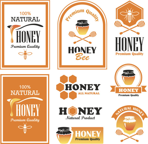 蜂蜜标签图片下载