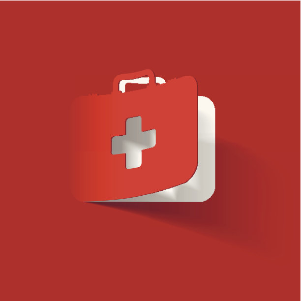 急救箱的纸贴纸图片下载