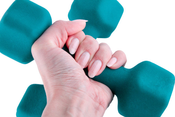 两个哑铃和一只手图片下载