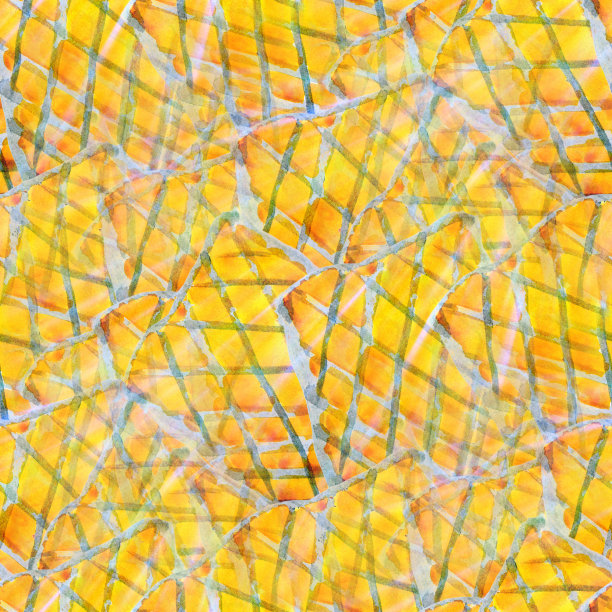 日光无缝背景艺术手黄黑色水彩b图片下载