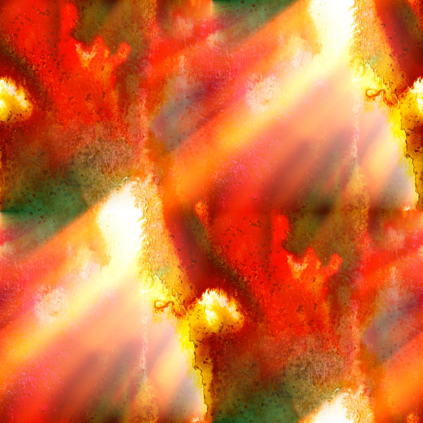 阳光水彩画笔抽象艺术红黄绿艺术图片下载