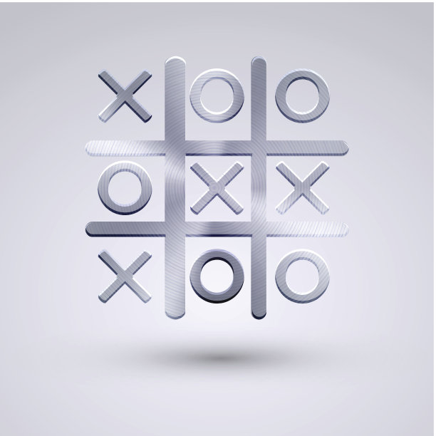 向量全金属图标上的蓝色背景。Eps10图片下载