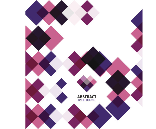 抽象彩色几何方块背景图片下载