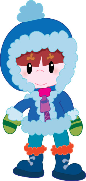 穿着冬衣的男孩图片下载