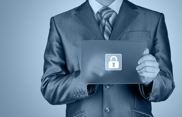 商人按下虚拟安全按钮图片下载