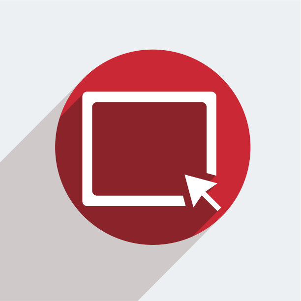 矢量红色圆圈图标在灰色的背景。Eps10图片下载