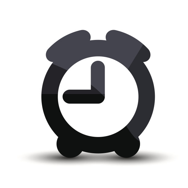 矢量闹钟图标。Eps10图片下载