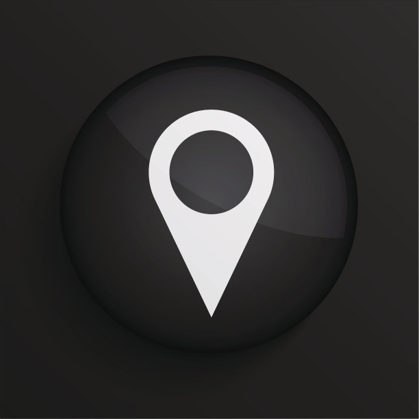 矢量黑色圆圈图标。Eps10图片下载