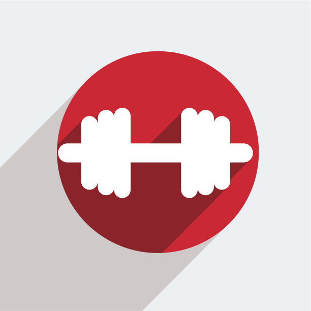 矢量红色圆圈图标在灰色的背景。Eps10图片下载