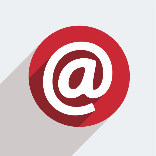 灰色背景上的圆形红色矢量图标图片下载