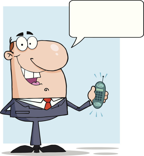 拿着有背景的电话的商人图片下载