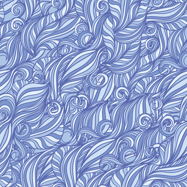 蓝线波素材图片