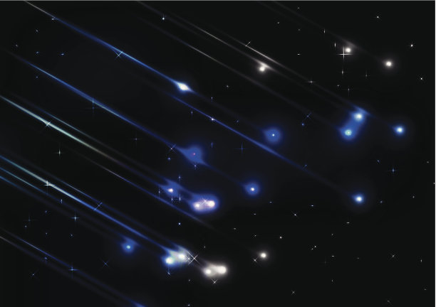 太空流星雨图片下载