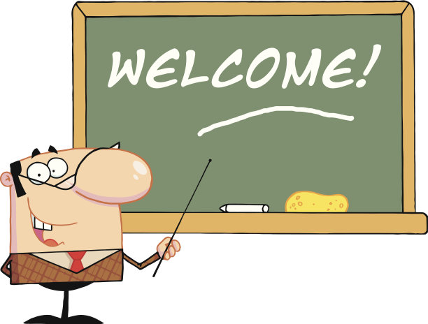 手持教鞭的友好老师图片下载