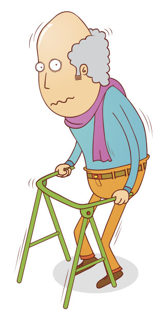 散步的老人图片下载