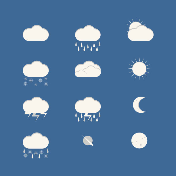 天气图标组图片下载