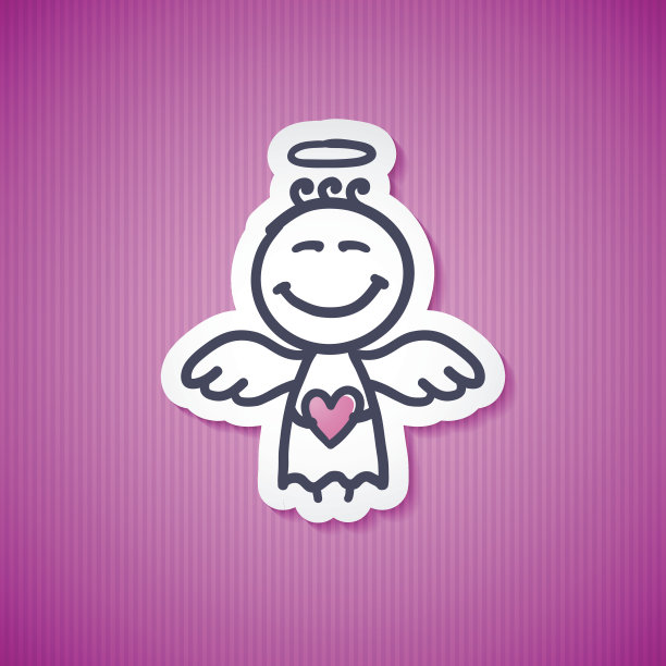 手绘的天使图片下载