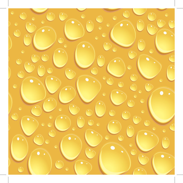 无缝啤酒泡沫背景与滴。向量图片下载