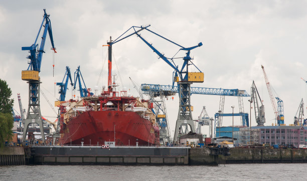 大型造船码头图片下载