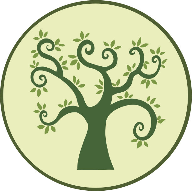 挂旗帜的大树图片下载