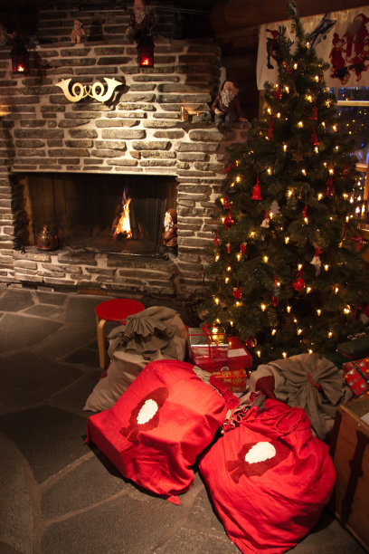 圣诞节的客厅图片下载